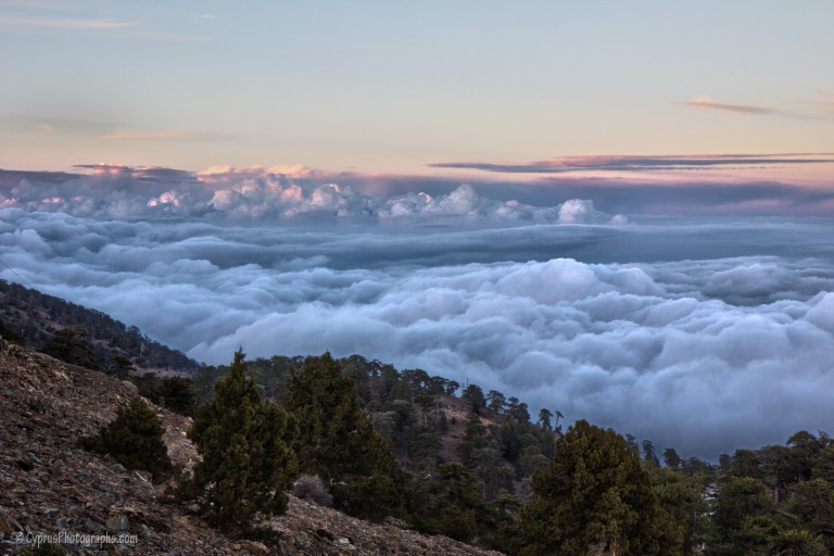 Over the clouds, Troodos